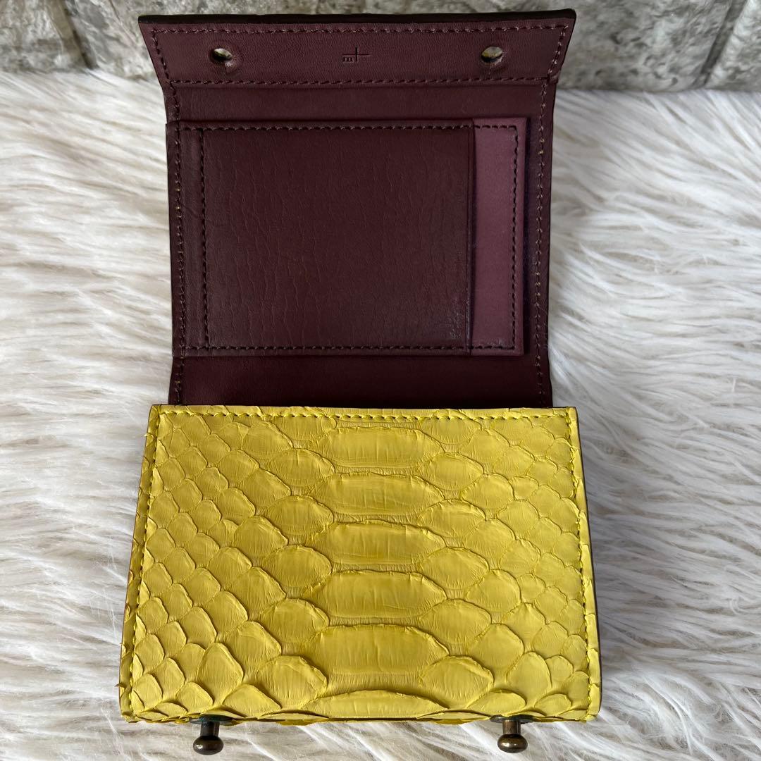 新品未使用】エムピウ ミッレフォッリエ P25 パイソン 折り財布 - メルカリ