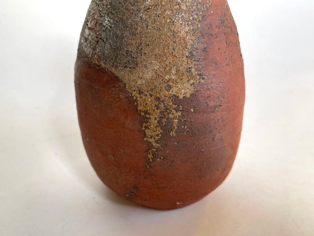 陶芸家 作家物 辻村塊 焼締徳利 酒器 共箱 辻村史朗