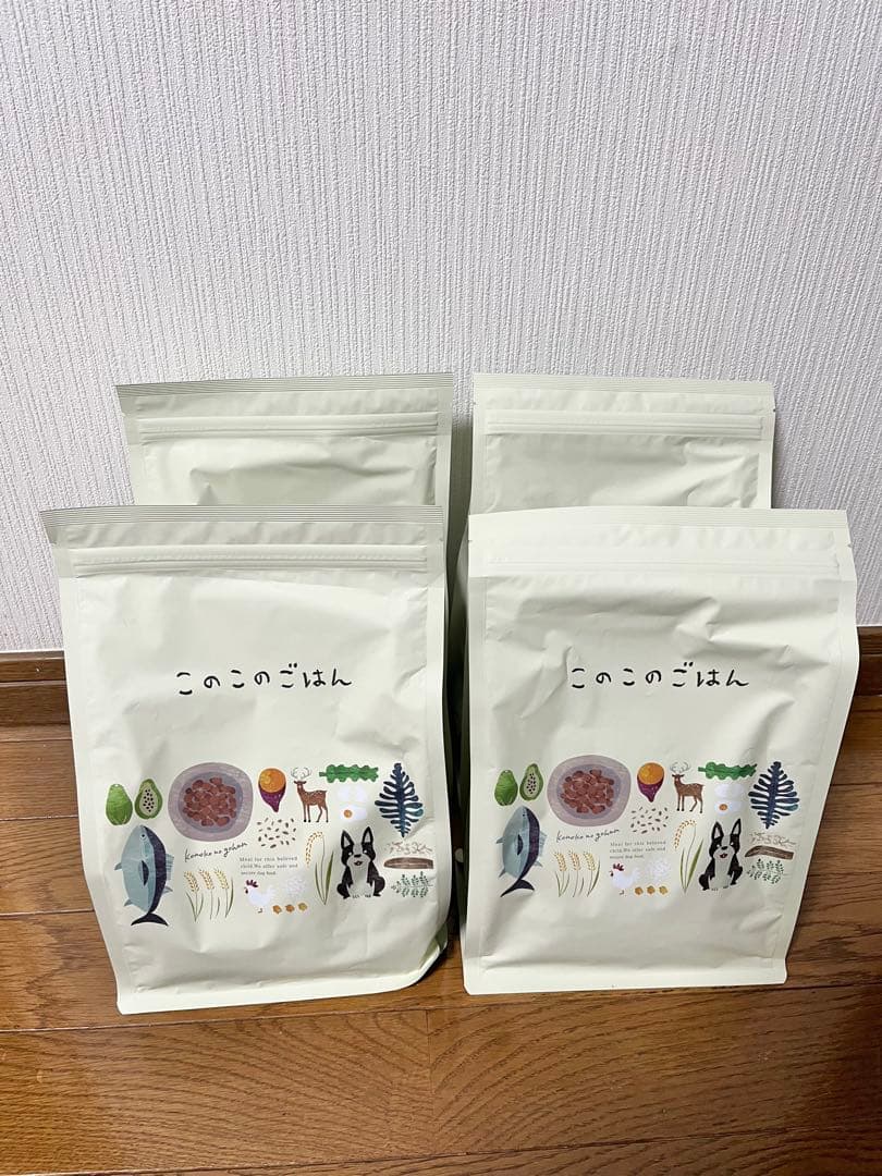 新品未開封】このこのごはん ドライフード 4袋セット