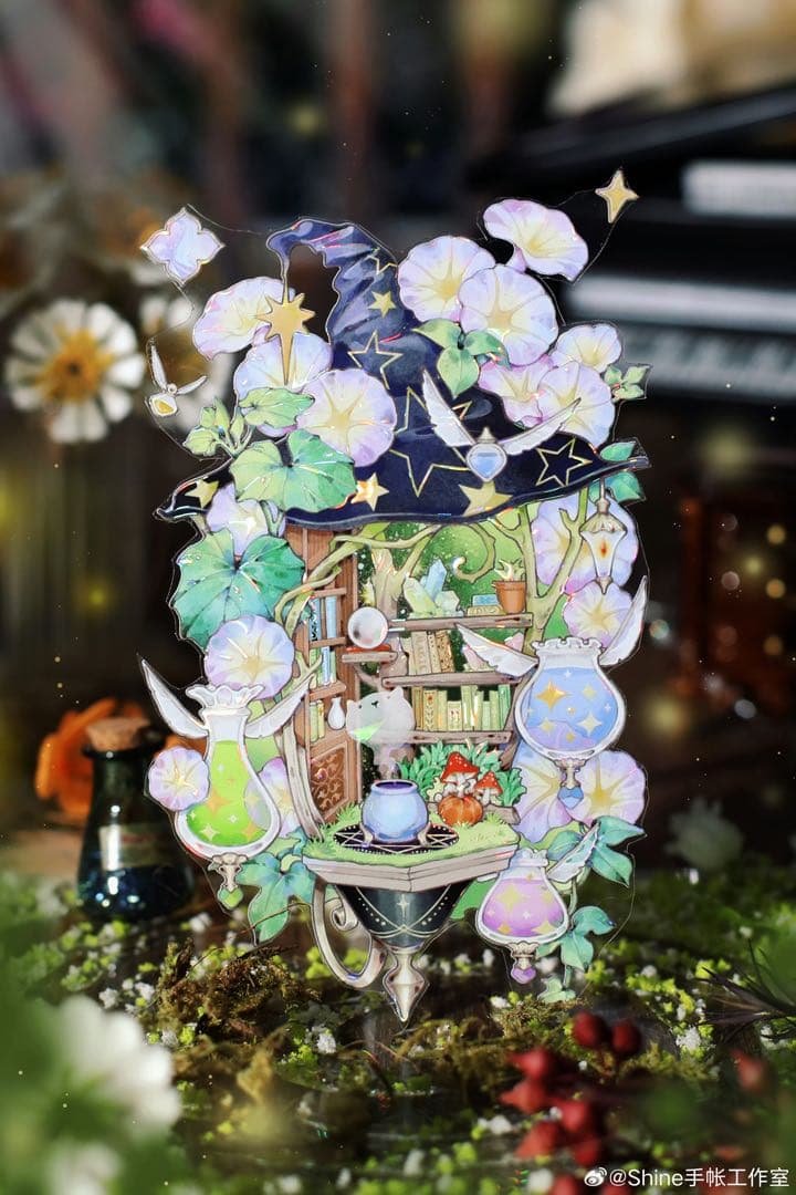 8891】海外 マステ 3/5/巻 貝殻光 マスキングテープ マジック 背景系