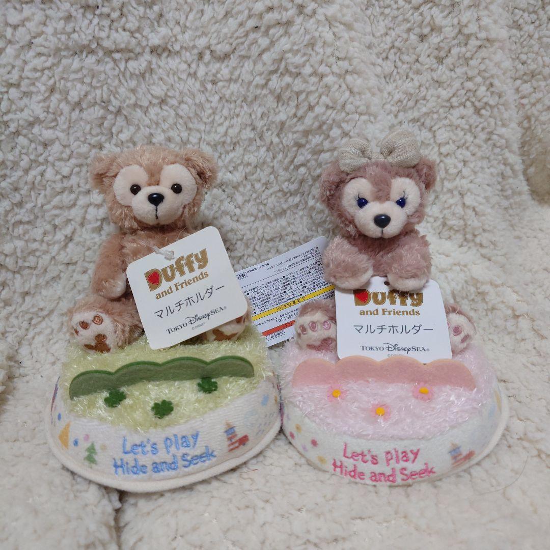 新品　ダッフィー　フレンズ　マルチホルダー　キーフック　ふち子　5種