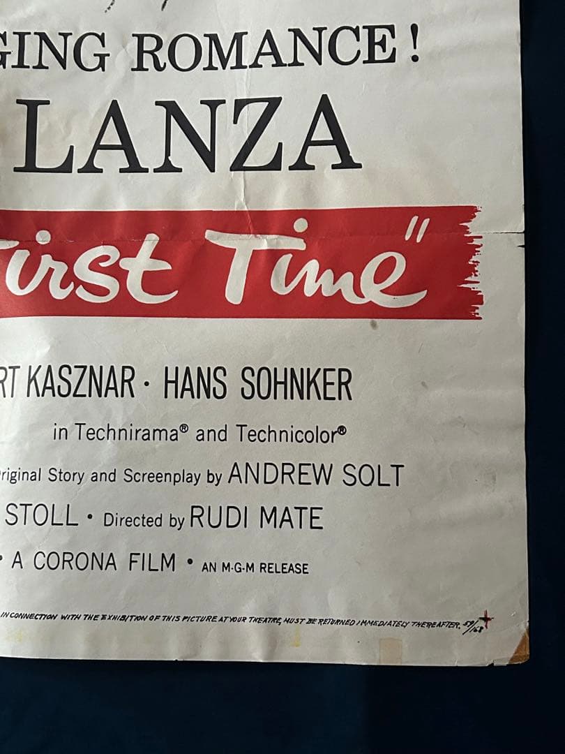 初めて　USオリジナル映画ポスター