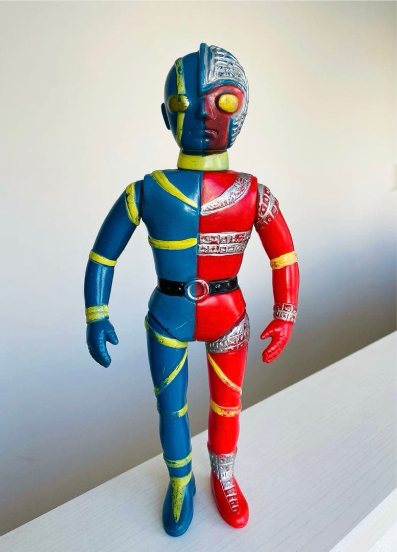 当時物】キカイダー パチ 無版権 ソフビ スタンダードサイズ 28cm