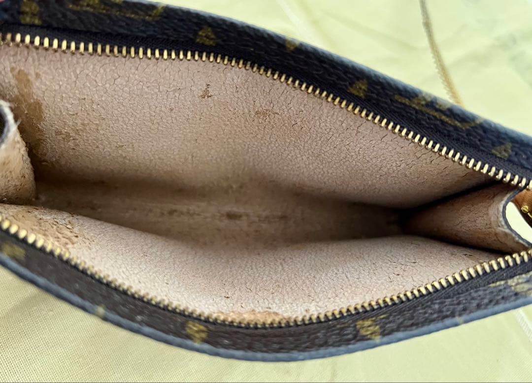 LOUIS VUITTON PM バケット ハンドバッグ ポーチ付 モノグラム