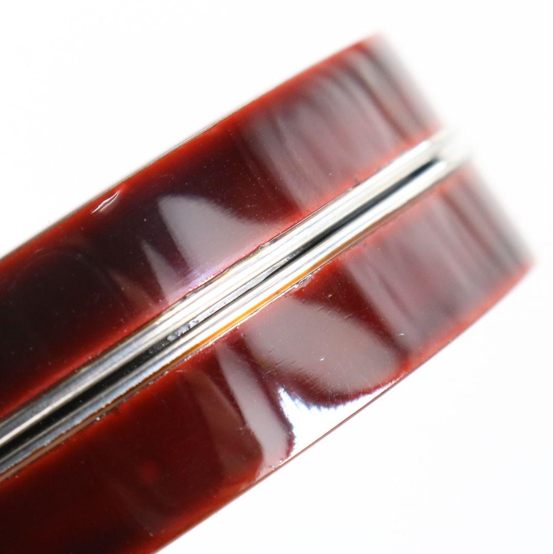 蒔絵師 池端治峰作 色紙蒔絵 香合 輪島塗 茶道具 共箱　rC798　N4