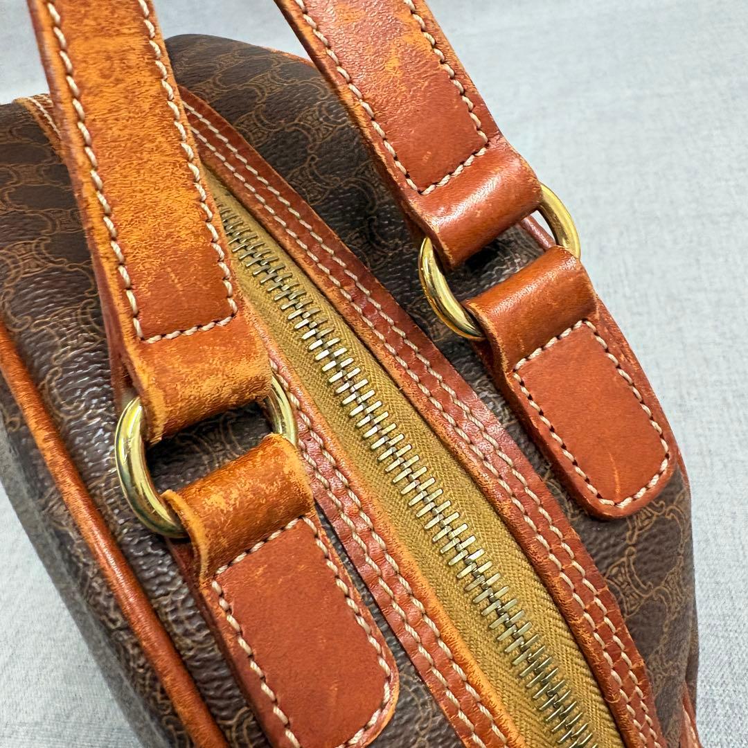 CELINE セリーヌ マカダム ハンドバッグ トリオンフ PVC ヴィンテージ