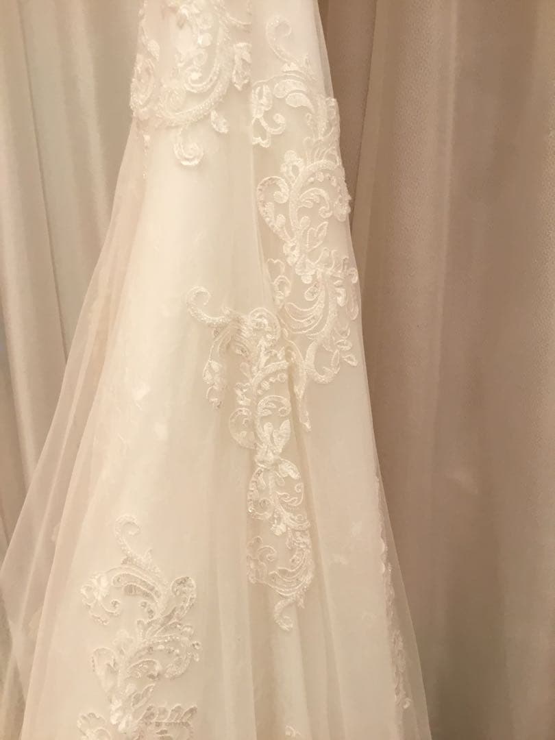 YNS WEEDINGオフショルダー レース Aラインウェディングドレス