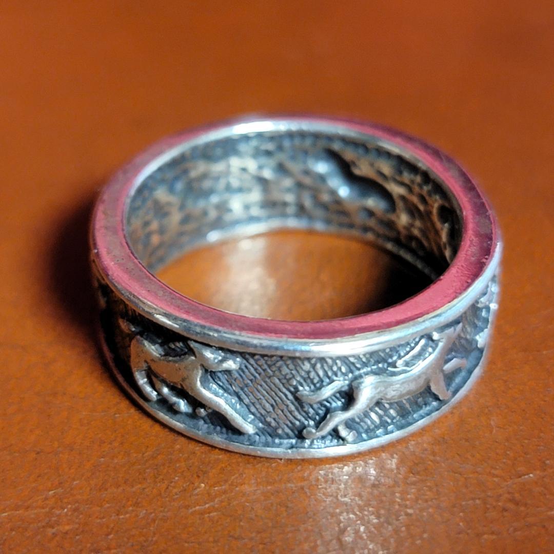 シルバーリング 馬リング スターリングシルバー