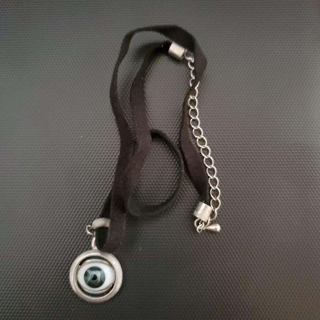 hide 目玉 ネックレス 数量限定】1991年hideデザイン目玉チョ―カ―ネックレスロゴ入XJAPAN