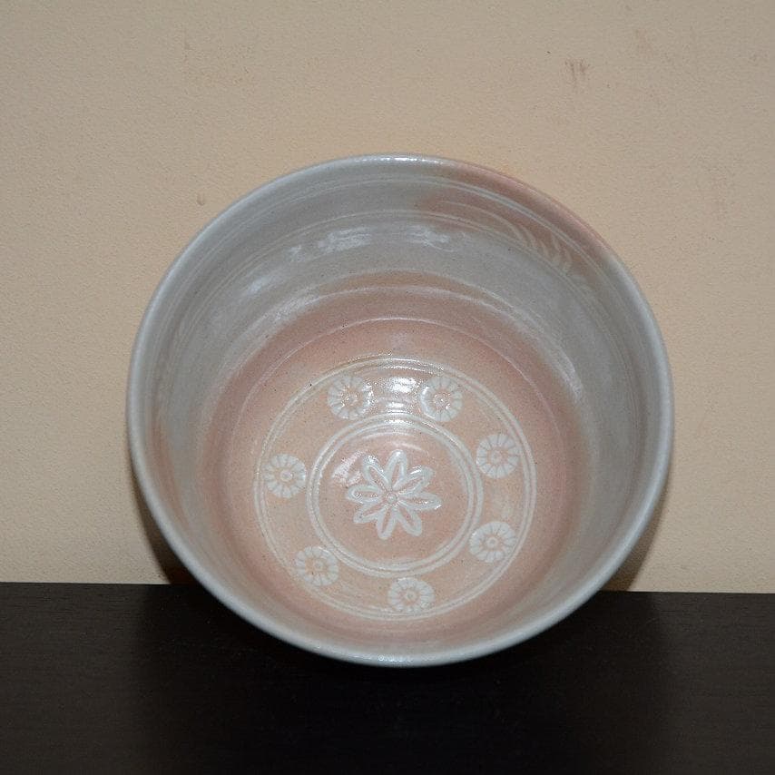 茶道具 数茶碗 9個 御本三嶋茶碗 田中渓峰造 共箱付 中古品 送料込み