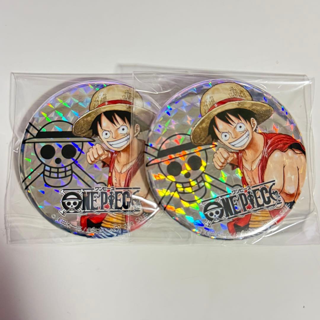 ONEPIECE ルフィ ホログラム 缶バッジ イベント限定 非売品 輩 レア