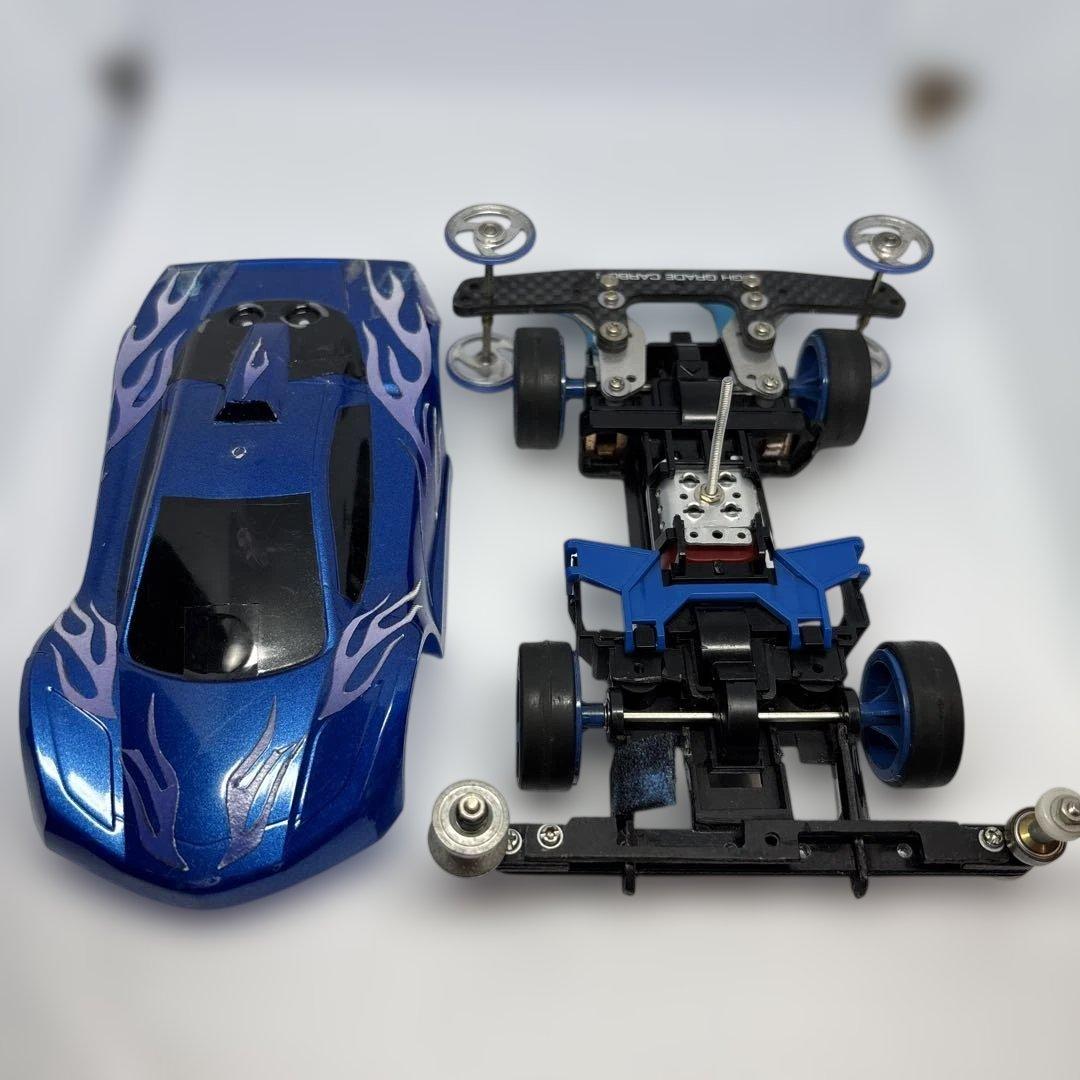 即購入可 ミニ四駆 MSシャーシ 井桁 フラットマシン 改造完成済