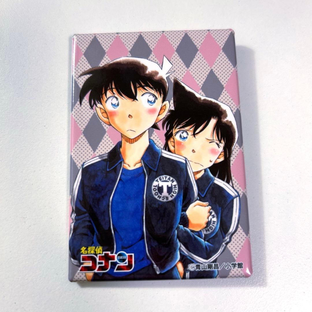 名探偵コナン ランダムスクエア缶バッジ 工藤新一 毛利蘭 - メルカリ