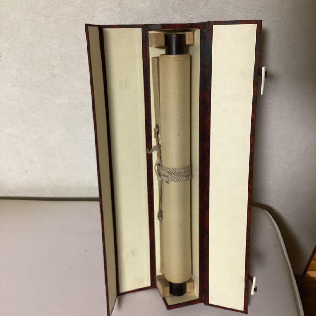 雪村　水墨【　松　鷹　図　】　複製画【重要文化財】　紙本掛軸　特製収納箱NO31