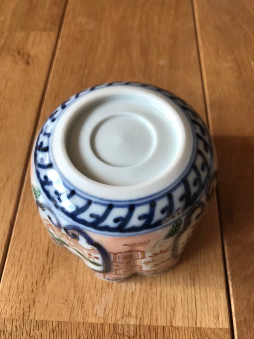 大聖寺伊万里　古伊万里　伊万里　色絵　金彩　向付　輪華鉢　5客