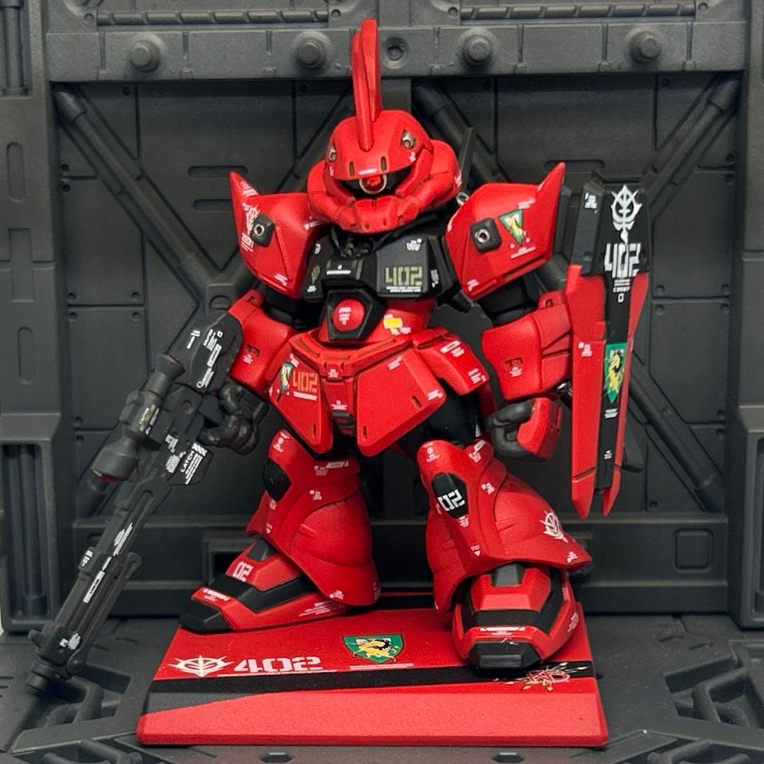 ゆ*き様 ガンダムコンバージ塗装　ジョニーライデン専用ゲルググＪ ゲルググJ ジョニーライデン仕様｜な・か・け・んさんのガンプラ作品