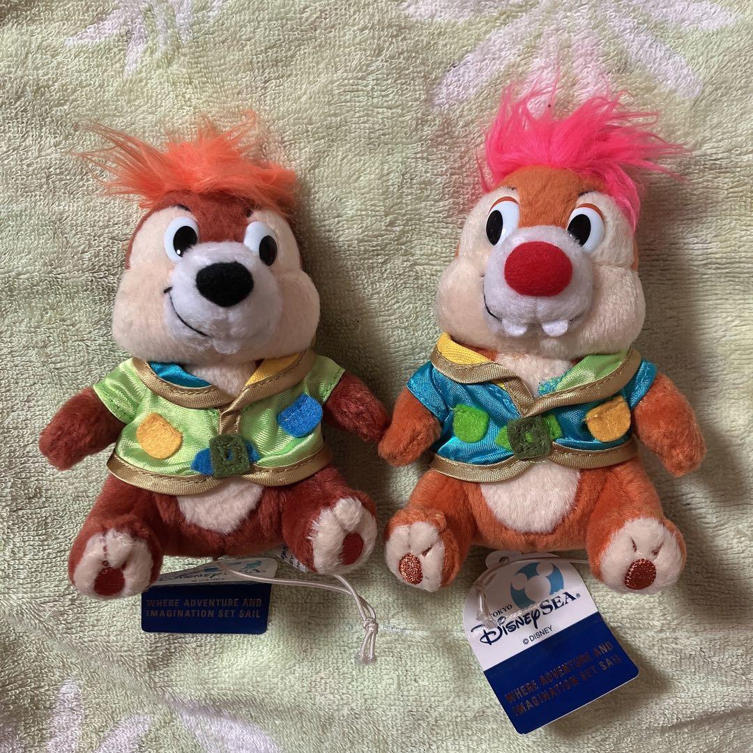 東京ディズニーシー☆チップ デール ぬいぐるみバッジ 助手 ポート