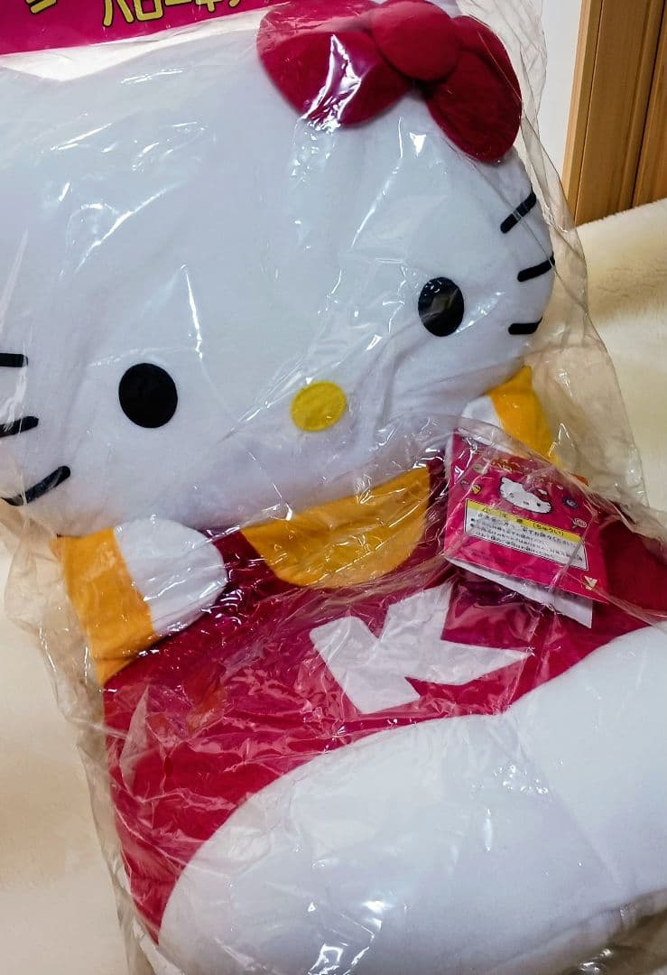 サンリオ　ハローキティ 座椅子　当時物　昭和レトロ　キティちゃん