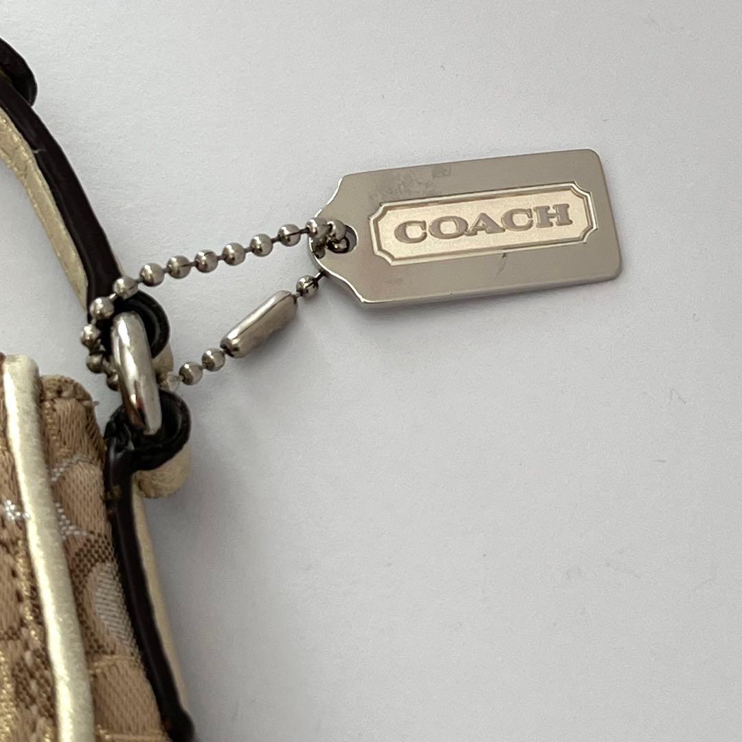 コーチ　アクセサリーポーチ　ワンショルダーバッグ　ミニバッグ