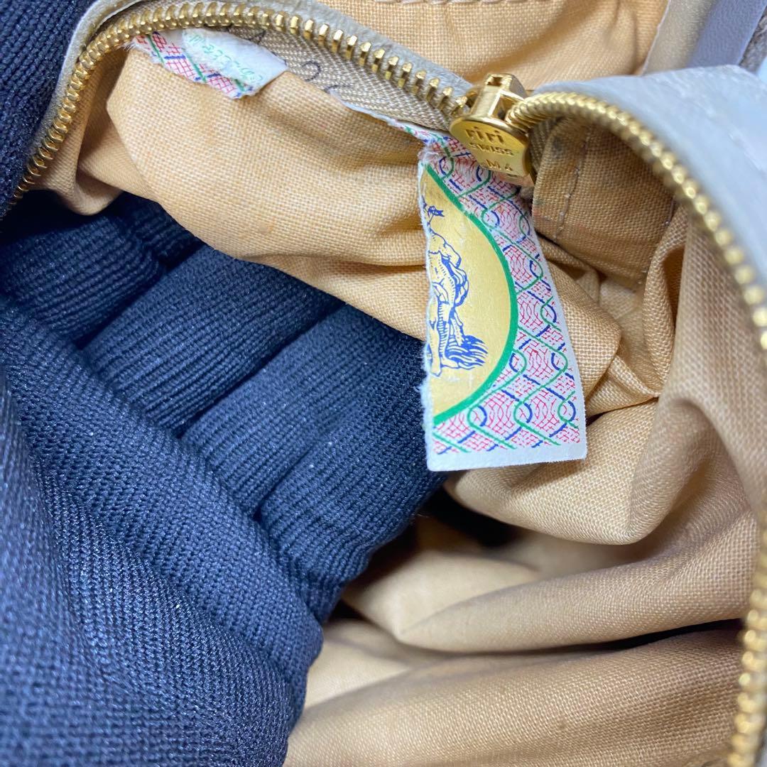 ボッテガヴェネタ イントレチャート ショルダーバッグ 麻生地 キャンバス