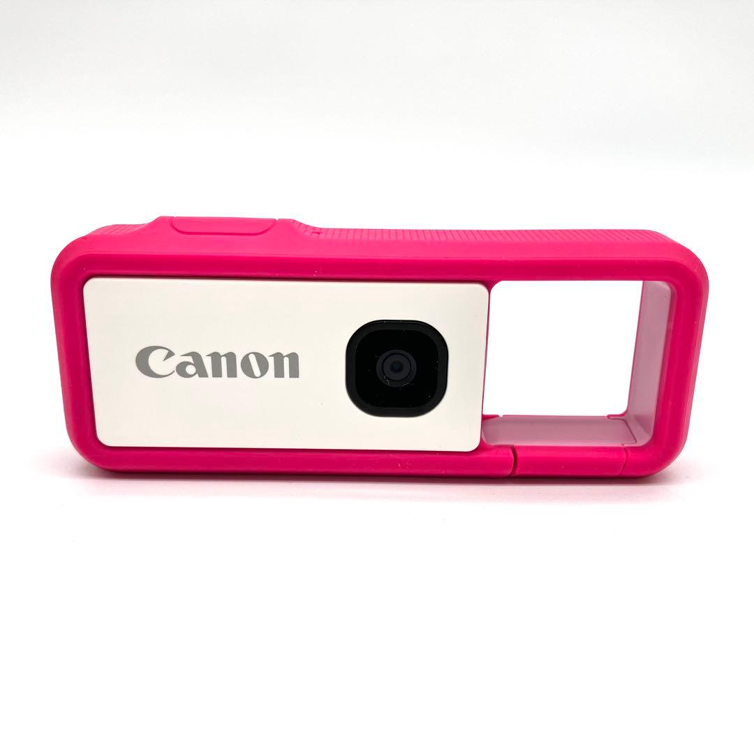 防水カメラ Canon iNSPIC REC FV-100 アソビカメラ　ピンク