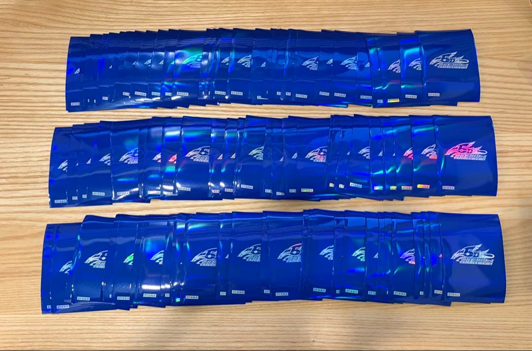 遊戯王 初期 スリーブ 公式 5d's ブルー 青 100枚 未使用