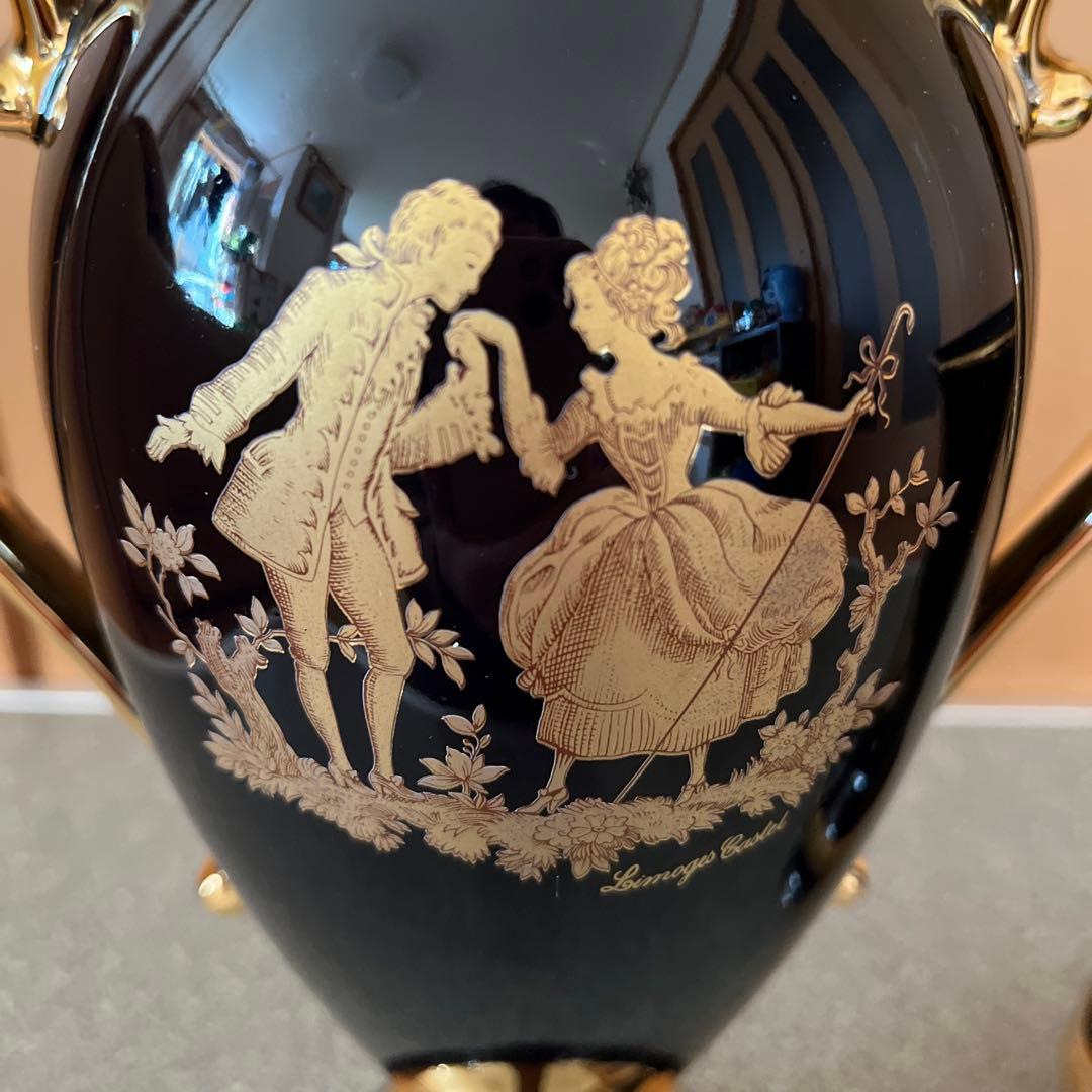 フランス製LIMOGES CASTEL花瓶2個セット