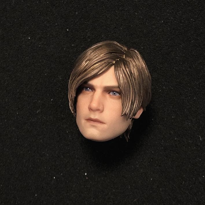 1/6 眼球可動 男性 ヘッド 歯くいしばり バイオハザード レオン フィギュア