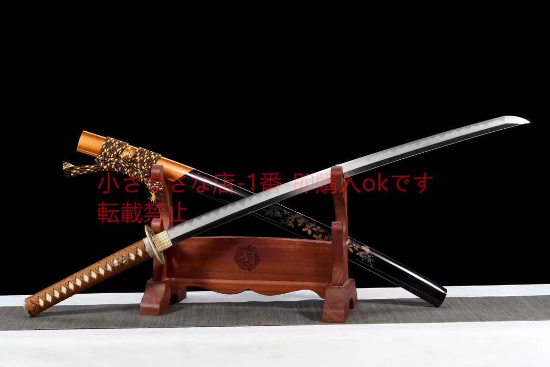 高級武士刀【春蘭秋菊】古兵器 武具 刀装具 日本刀 模造刀 居合刀