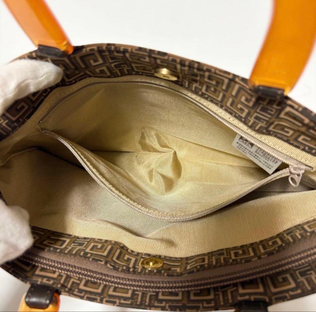 極美品　ジバンシー　ヴィンテージ　ハンドバッグ　トートバッグ　3室　総柄　4G