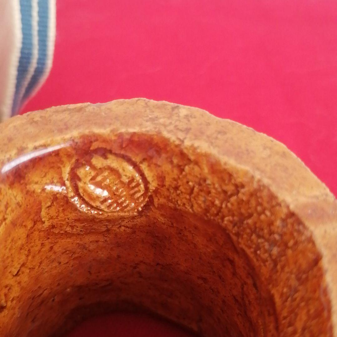 蓋置き　開発文明造　桐箱入り　アメ面取蓋置き　茶道具