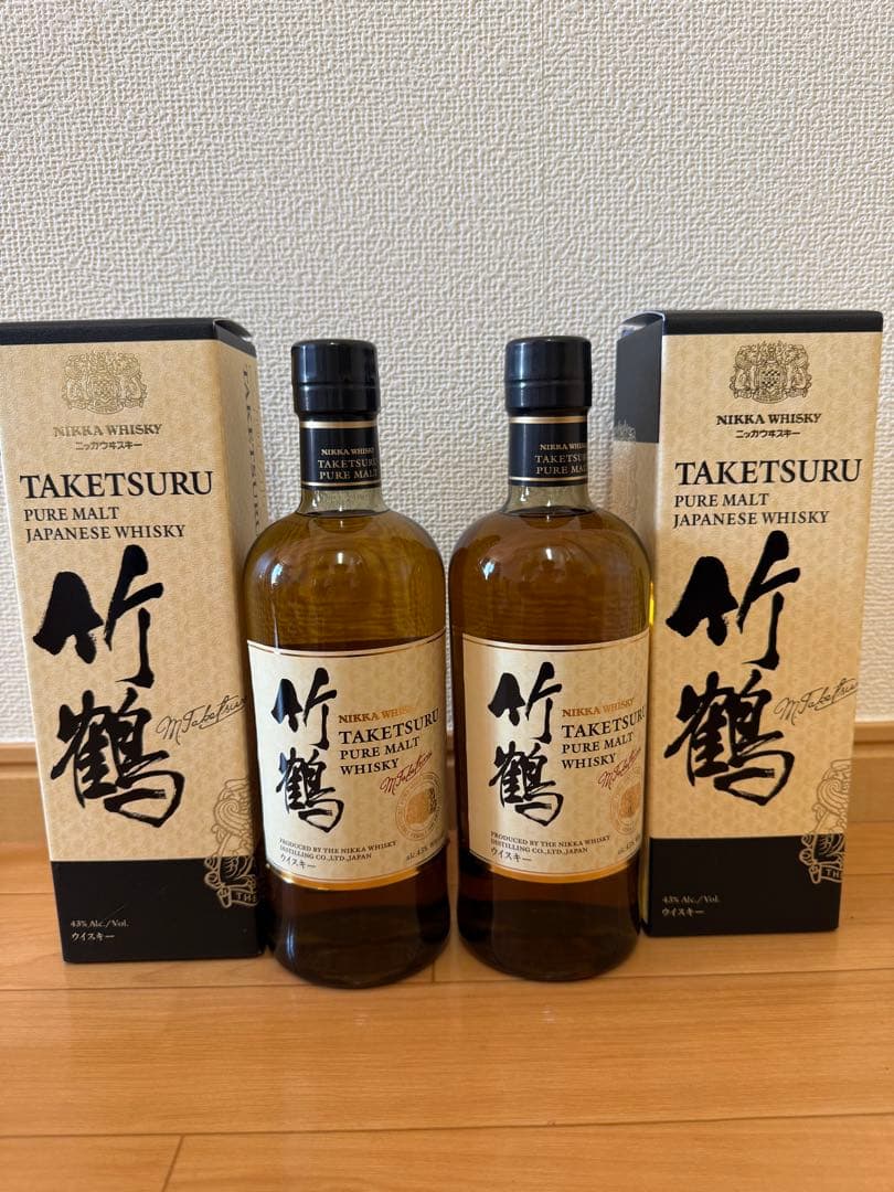 NIKKA TAKETSURU ピュアモルトウイスキー 2本セット - メルカリ