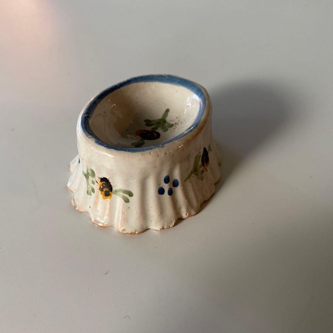 錫釉 ファイアンス 蓋置 18世紀 フランス デルフト 骨董 アンティーク