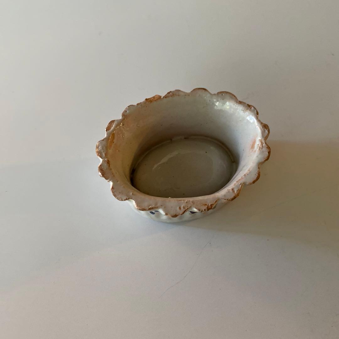 錫釉 ファイアンス 蓋置 18世紀 フランス デルフト 骨董 アンティーク