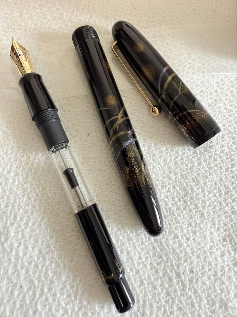 ナミキ万年筆蒔絵、蛍、10号サイズ - メルカリ