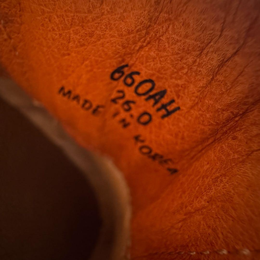 【REGAL リーガル】デッキシューズ 3eye 赤茶 660AH 26cm