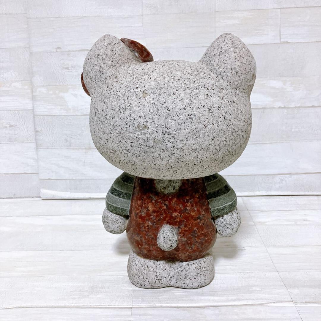 ハローキティ キティーちゃん 石像 御影石 置物 全長約27cm 猫 希少