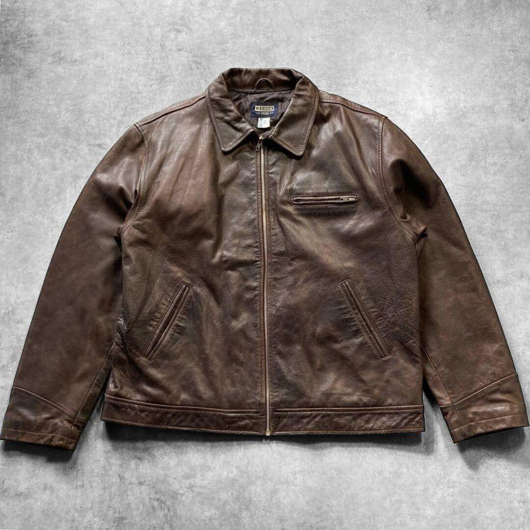 りょう様 リアル レザー シングル ライダース ジャケット XL 本革 茶 りょう様 リアル レザー シングル ライダース ジャケット XL 本革 茶