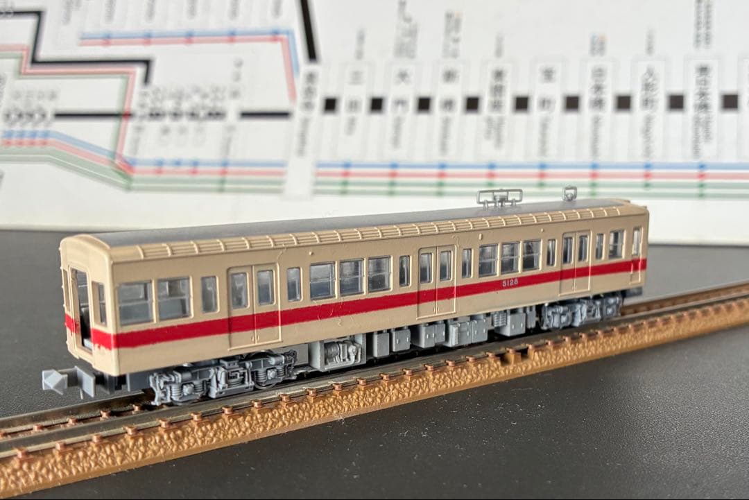 管理番号1706 都営5000形 Nゲージ 未塗装キット素人組立品4両