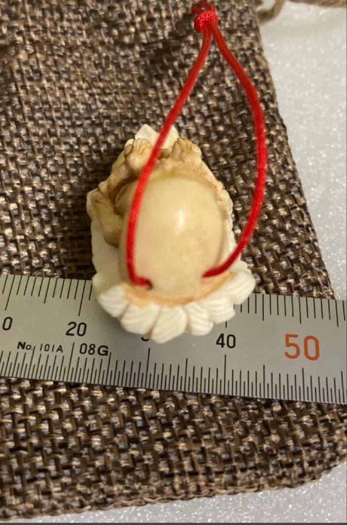 天然素材 天使&悪魔 彫刻 根付 提げ物