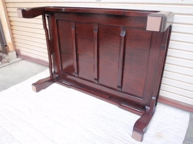 特価！新品♪4尺(120巾) 花梨無垢 一重ヌキ入り 高級座卓 座敷