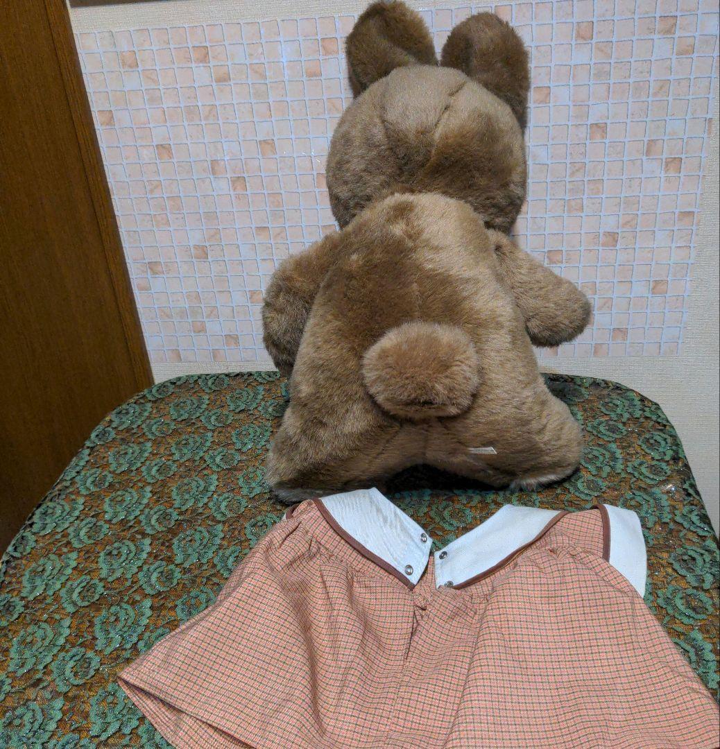 SUN ARROW サンアロー うさぎぬいぐるみ 昭和レトロ 当時物 タグ付茶系