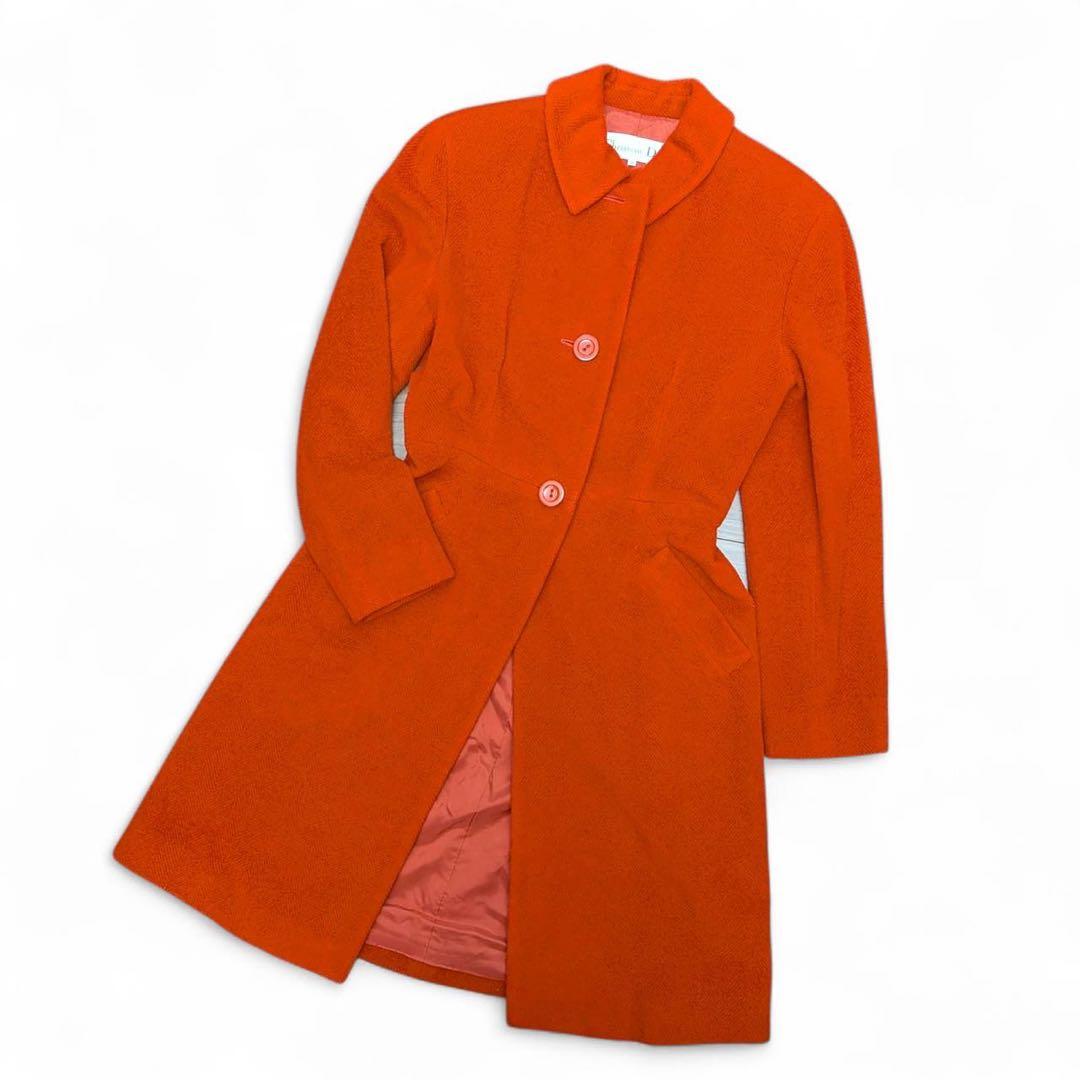 美品 Christian Dior チェスターコート ウール アンゴラ チンチラ 美品