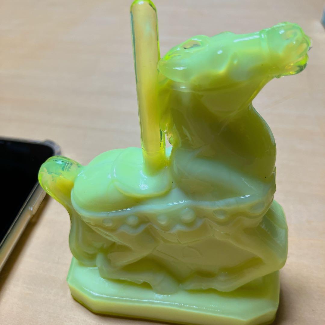 ウランガラス Boyd ボイド社 オブジェ 置物 木馬 馬 メリーゴー