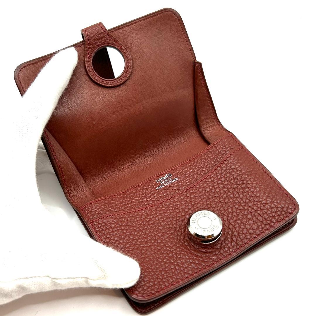 【新品に近い】エルメス HERMES ドゴン ミニ カードケース ケース