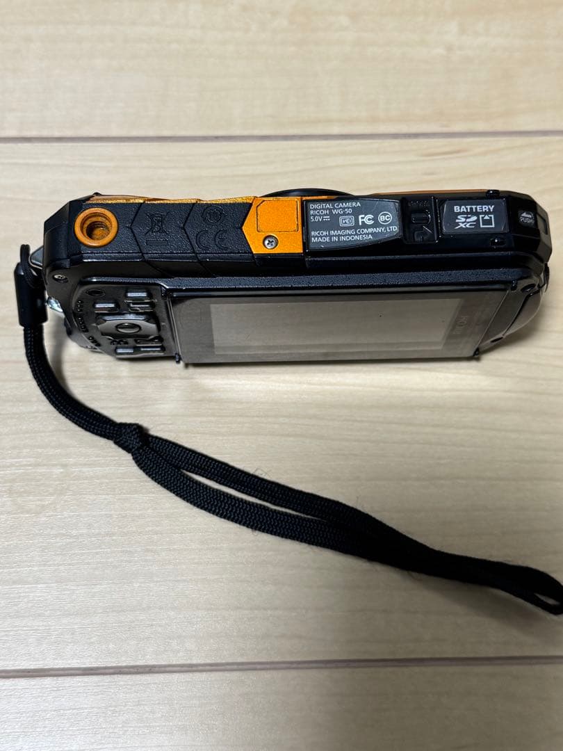 RICOH WG-50 オレンジ 防水カメラ 動作確認済 RICOH WG-50 ORANGE