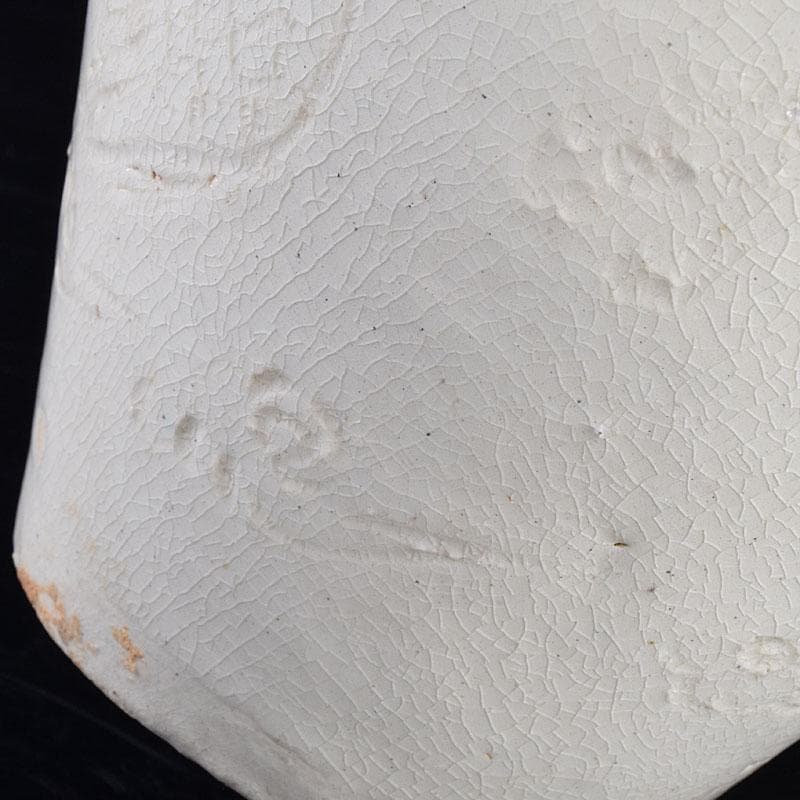 中国　定窯　白磁　刻神獣文　梅瓶　C　R9370