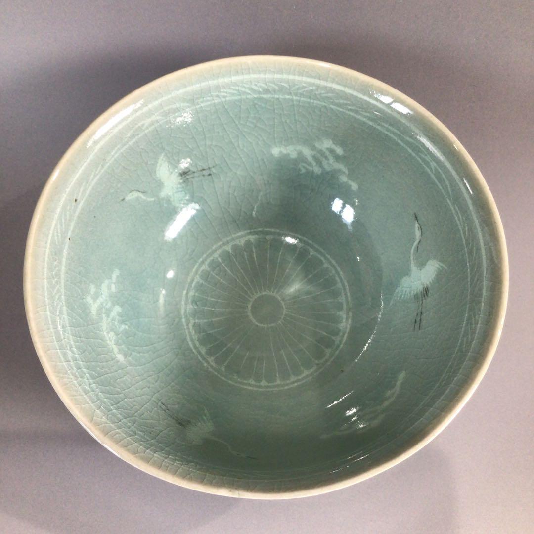 P455 茶碗 『高麗焼』『楽善斎 李方子造』『青磁茶碗』 抹茶碗 共