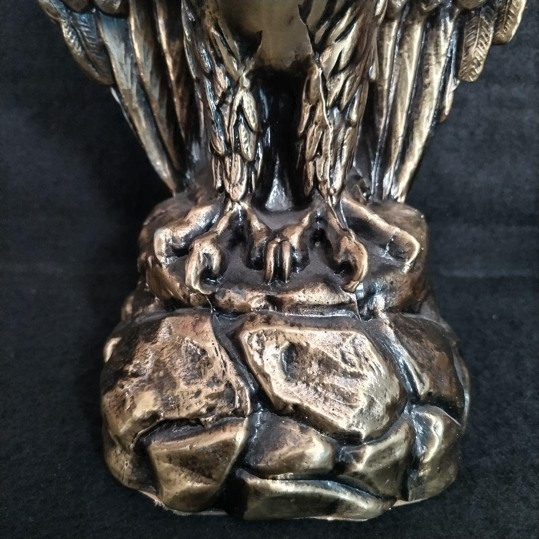 鷲の彫刻 シルバー 金属製 アメリカ 雑貨 アンティーク 1912年製