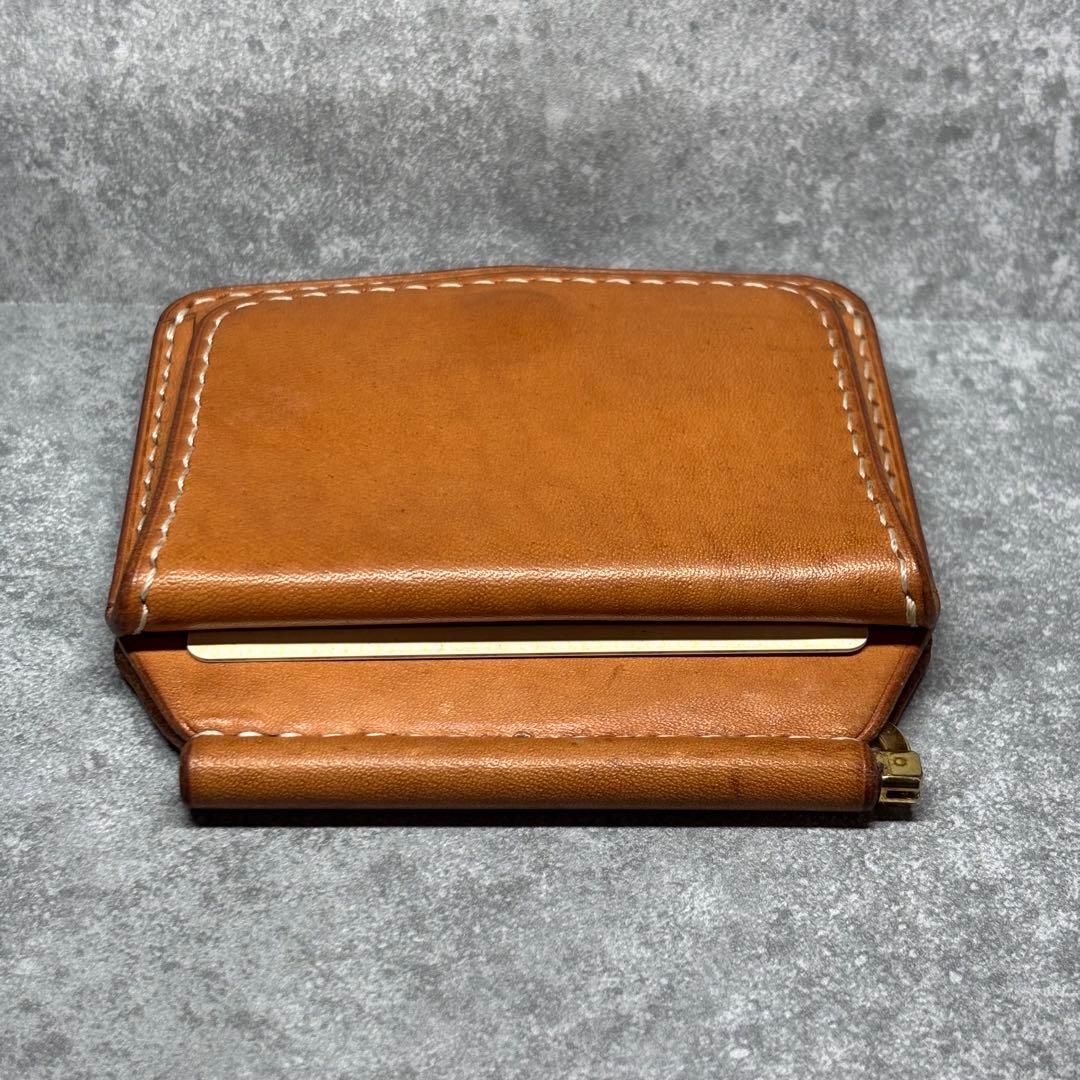 ハンドメイド エルバマット マネークリップ